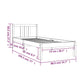 Bedframe Massief Hout Honingbruin 75X190 Cm 2Ft6 Small Single