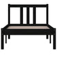 Bedframe Massief Hout Zwart 75X190 Cm 2Ft6 Small Single