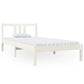 Bedframe Massief Hout Wit 90X190 Cm 3Ft Single