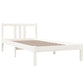Bedframe Massief Hout Wit 90X190 Cm 3Ft Single