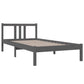 Bedframe Massief Hout Grijs 90X190 Cm 3Ft Single