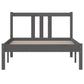 Bedframe Massief Hout Grijs 90X190 Cm 3Ft Single