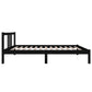 Bedframe Massief Hout Zwart 90X190 Cm 3Ft Single