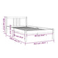 Bedframe Massief Hout Zwart 90X190 Cm 3Ft Single