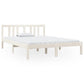 Bedframe Massief Hout Wit 120X190 Cm 4Ft Small Double