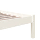 Bedframe Massief Hout Wit 120X190 Cm 4Ft Small Double