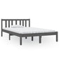 Bedframe Massief Hout Grijs 120X190 Cm 4Ft Small Double