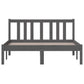 Bedframe Massief Hout Grijs 120X190 Cm 4Ft Small Double