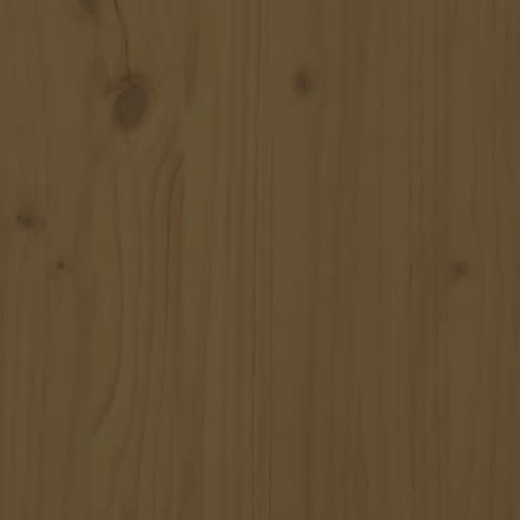 Bedframe Massief Hout Honingbruin 120X190 Cm 4Ft Small Double