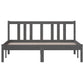 Bedframe Massief Hout Grijs 135X190 Cm 4Ft6 Double