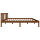 Bedframe Massief Hout Honingbruin 135X190 Cm 4Ft6 Double