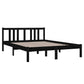Bedframe Massief Hout Zwart 135X190 Cm 4Ft6 Double