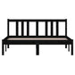 Bedframe Massief Hout Zwart 135X190 Cm 4Ft6 Double