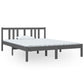 Bedframe Massief Hout Grijs 140X190 Cm