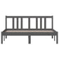 Bedframe Massief Hout Grijs 140X190 Cm