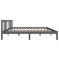 Bedframe Massief Hout Grijs 140X190 Cm