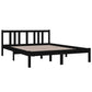 Bedframe Massief Hout Zwart 140X190 Cm