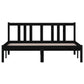 Bedframe Massief Hout Zwart 140X190 Cm