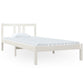 Bedframe Massief Hout Wit 90X200 Cm