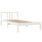 Bedframe Massief Hout Wit 90X200 Cm