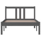 Bedframe Massief Hout Grijs 90X200 Cm