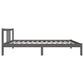 Bedframe Massief Hout Grijs 90X200 Cm