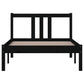 Bedframe Massief Hout Zwart 90X200 Cm
