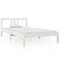 Bedframe Massief Hout Wit 100X200 Cm
