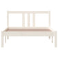 Bedframe Massief Hout Wit 100X200 Cm