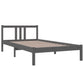 Bedframe Massief Hout Grijs 100X200 Cm