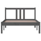 Bedframe Massief Hout Grijs 100X200 Cm