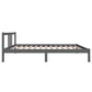 Bedframe Massief Hout Grijs 100X200 Cm