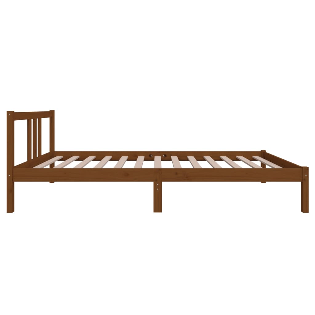Bedframe Massief Hout Honingbruin 100X200 Cm