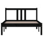Bedframe Massief Hout Zwart 100X200 Cm