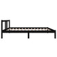 Bedframe Massief Hout Zwart 100X200 Cm