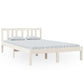 Bedframe Massief Hout Wit 120X200 Cm