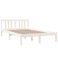 Bedframe Massief Hout Wit 120X200 Cm