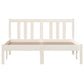 Bedframe Massief Hout Wit 120X200 Cm