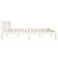 Bedframe Massief Hout Wit 120X200 Cm