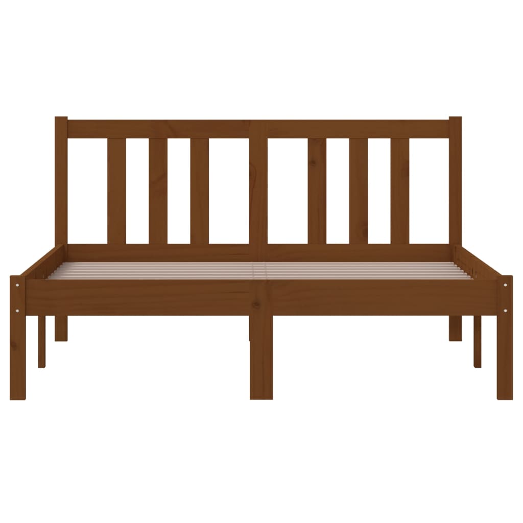 Bedframe Massief Hout Honingbruin 120X200 Cm