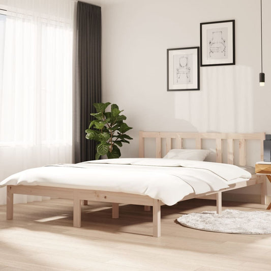 Bedframe Massief Hout 140X200 Cm