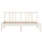 Bedframe Massief Hout Wit 140X200 Cm