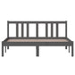 Bedframe Massief Hout Grijs 140X200 Cm