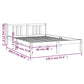Bedframe Massief Hout Honingbruin 140X200 Cm