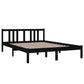Bedframe Massief Hout Zwart 140X200 Cm