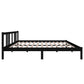 Bedframe Massief Hout Zwart 140X200 Cm