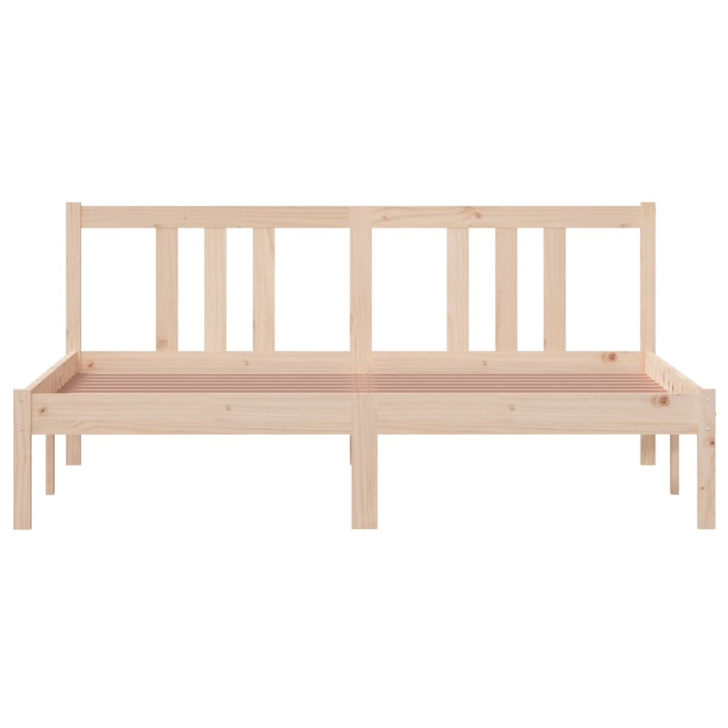 Bedframe Massief Hout 150X200 Cm 5Ft King Size