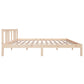 Bedframe Massief Hout 150X200 Cm 5Ft King Size