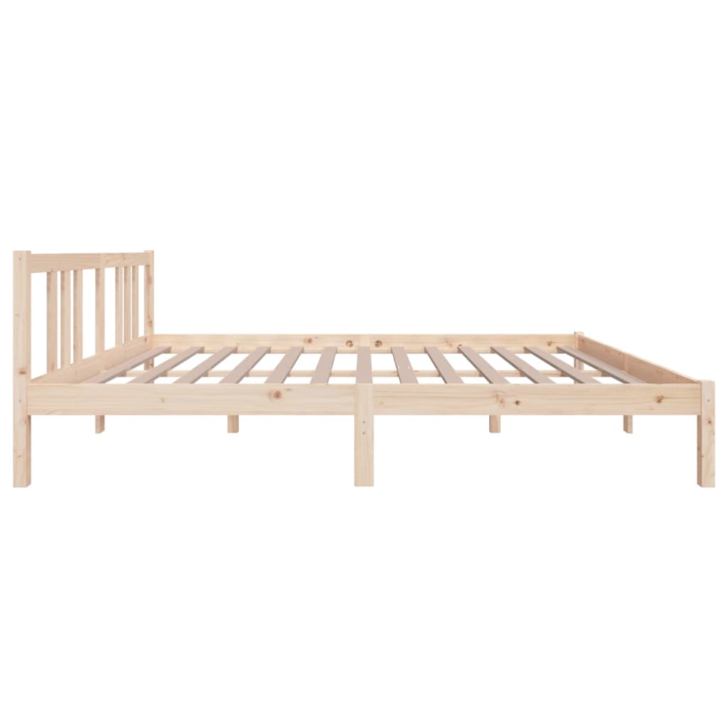 Bedframe Massief Hout 150X200 Cm 5Ft King Size
