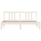 Bedframe Massief Hout Wit 150X200 Cm 5Ft King Size